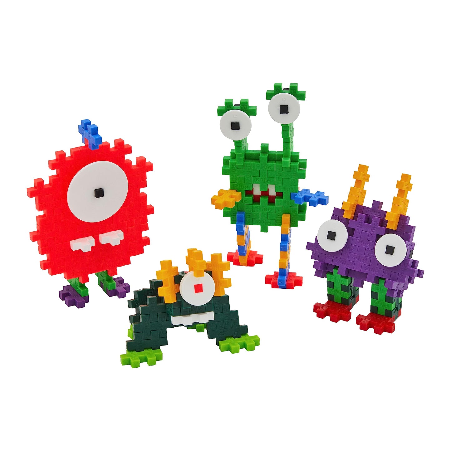 PLUS PLUS Critter Fun Pack, Original - 3D Puzzle Building Block Set, 160 Mini Interlocking Pieces, Fun Activities for Kids