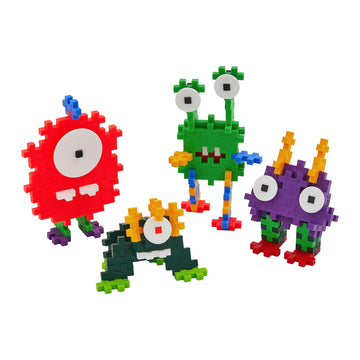 PLUS PLUS Critter Fun Pack, Original - 3D Puzzle Building Block Set, 160 Mini Interlocking Pieces, Fun Activities for Kids