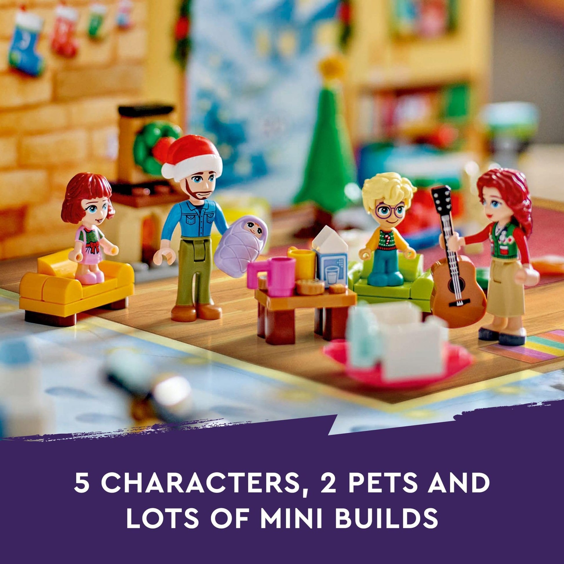 LEGO Friends Advent Calendar 2024 for Kids - Christmas Advent Calendar W/Mini Builds & 5 Minifigures, Ages 6+ - Kids Toys for Girls & Boys - Gift