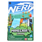 Nerf MicroShots Minecraft Guardian Mini Blaster, Minecraft Guardian Mob Design, Includes 2 Official Elite Darts, Priming Handle