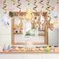 16Pcs Swirl Hanging Decorations for Baby Shower Decorations Classic Baby Shower Birthday Party Supplies