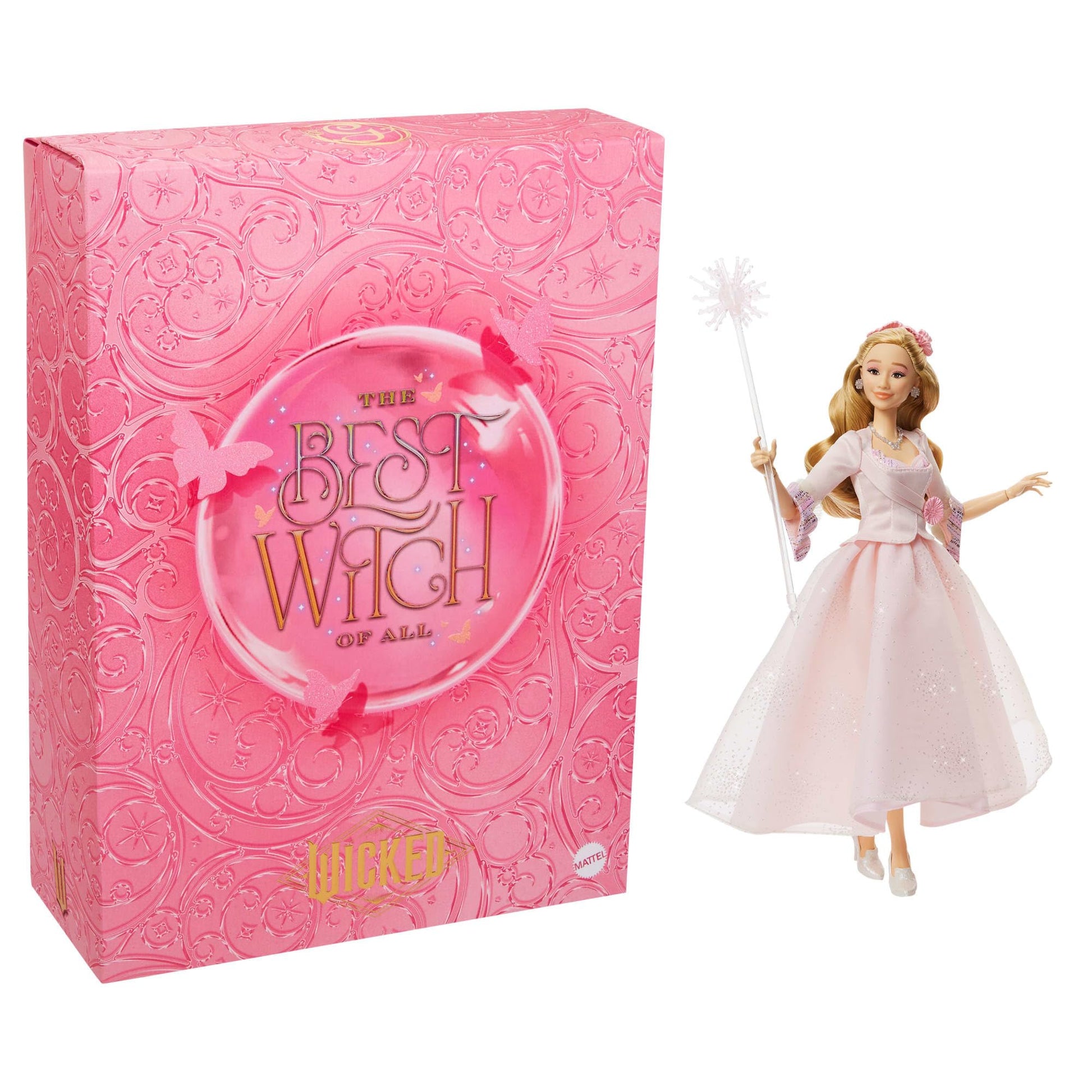 Mattel Universal Pictures' Wicked: for Good Collectible Glinda Fashion Doll with Removable Outfit, Inspired by The Movie
