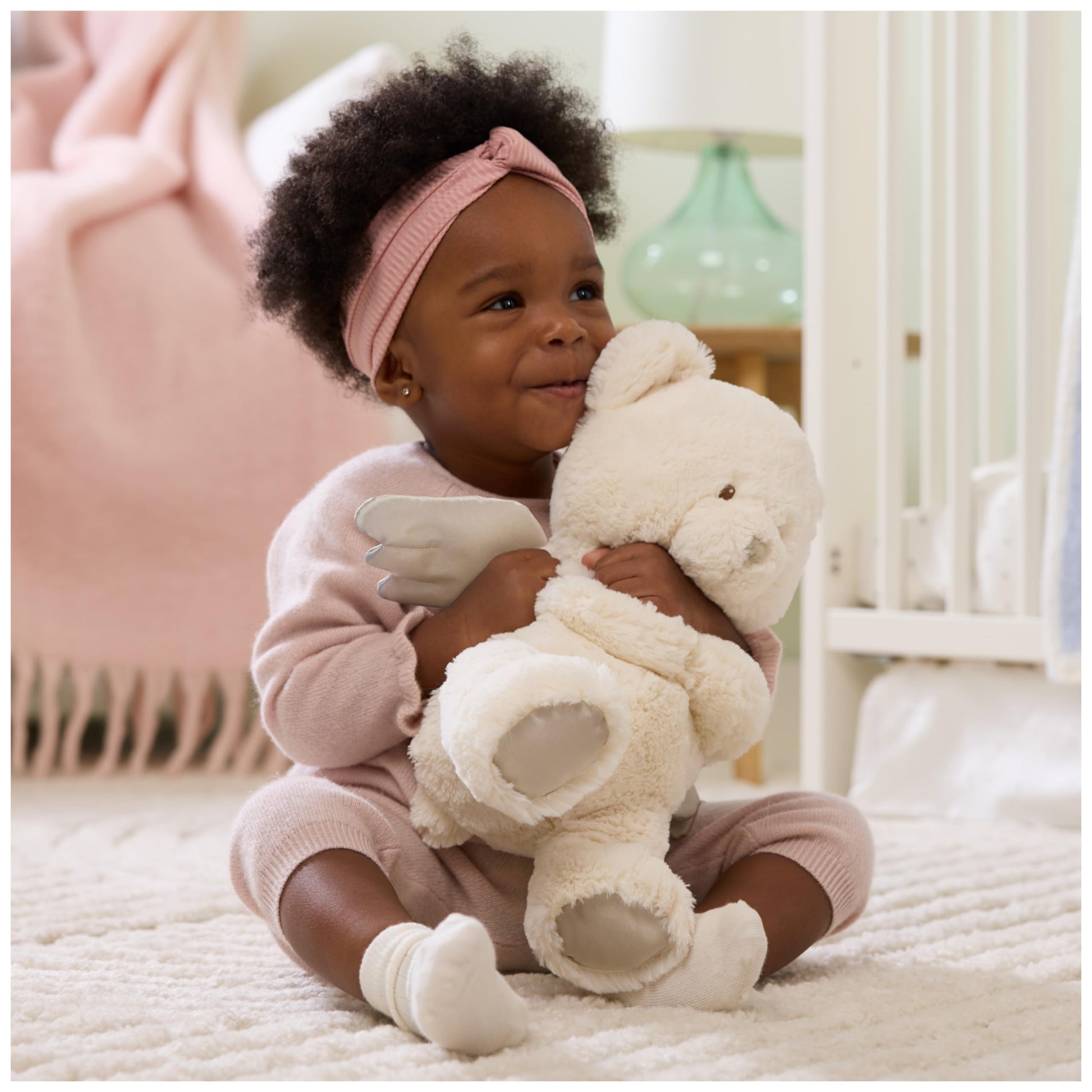 GUND Prayer Angel Teddy Bear with Wings 9” Plush, Recites Prayers, Ages 0+