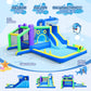 Inflatable Water Slide, 10-in-1 Bounce House with Jumping Area, Splash Pool, Climbing Wall, 13.3x11.3FT Heavy Duty Bouncy Castle for Kids, Outdoor