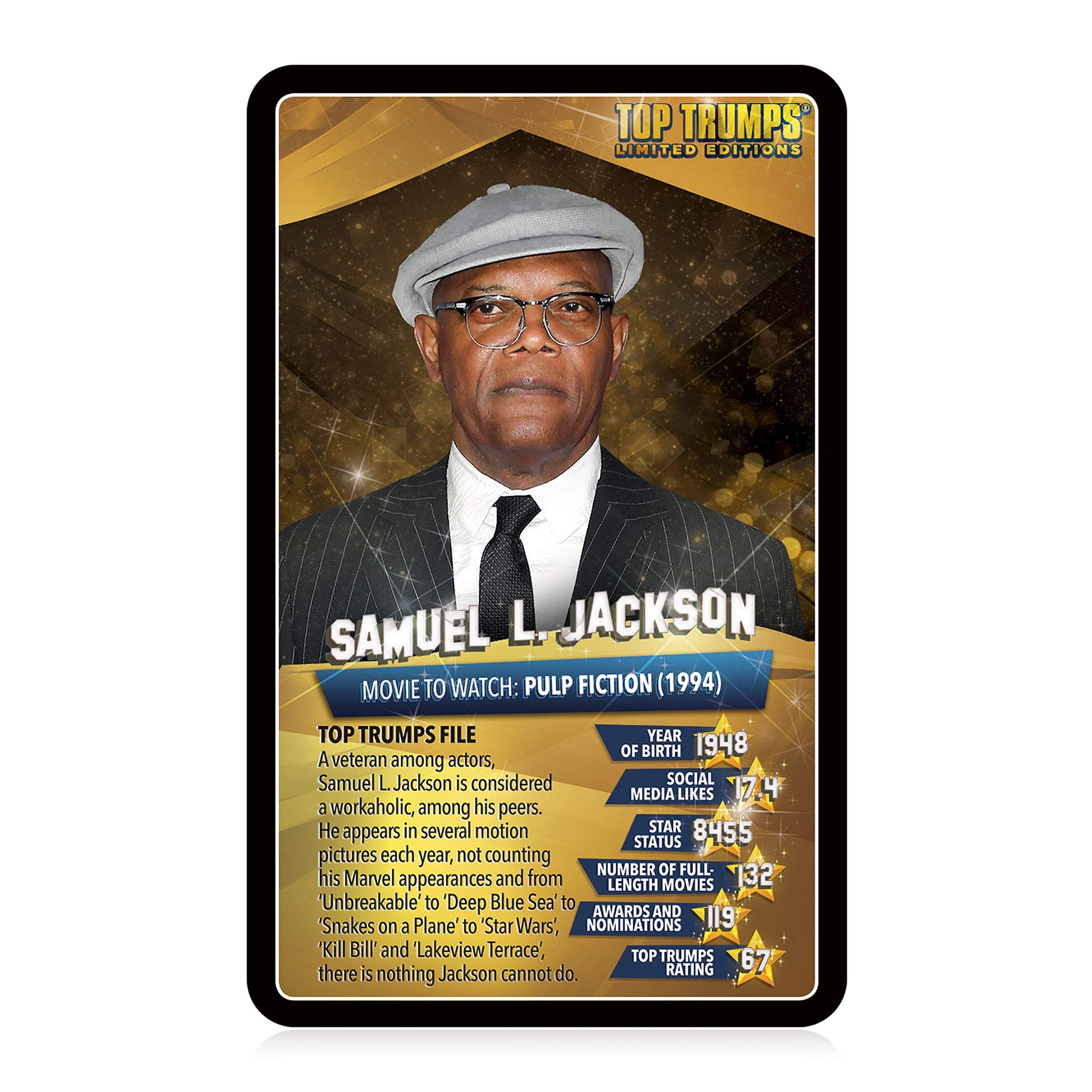 Top Trumps Card Game Top 30 Movie Stars - Family Games for Kids and Adults - Learning Games - Kids Card Games for 2 Players and More - Kid War Games