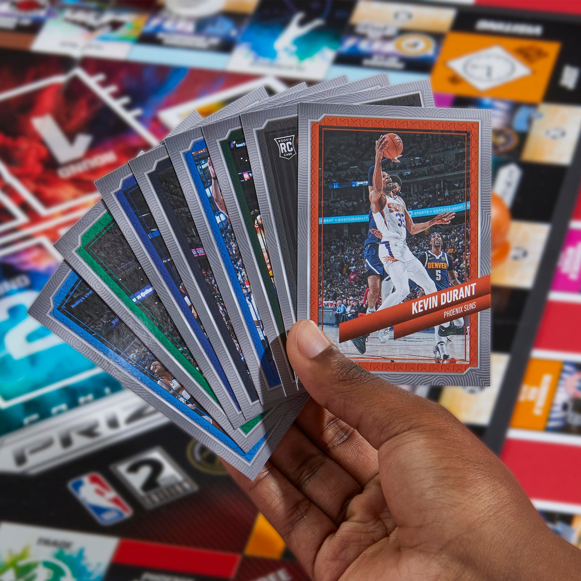 Monopoly Prizm: NBA 2nd Edition Board Game | Monopoly Game with 2023-24 Panini NBA Trading Cards | Ages 8 and Up | 2 to 4 Players | Basketball Games