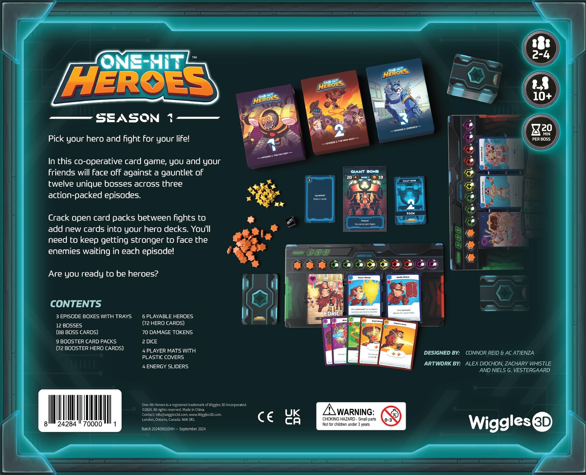 Wiggles 3D One-Hit Heroes Limited Edition | from The Makers of 5-Minute Dungeon | Big Box Edition | Cooperative Boss Battle Card Game | Deck-Building