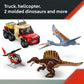 LEGO Jurassic World Spinosaurus & Quetzalcoatlus Air Mission - Dinosaur Toy for Kids - Pretend Play Building Toy with Dinosaur Figurines for Girls
