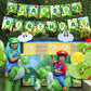 Yoshi Party Decorations,Yoshi Birthday Party Supplies Includes Banner - Cake Topper - 24 Cupcake Toppers - 18 Balloons