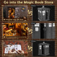 Wimlade DIY Book Nook Kit, Miniature Book Nook kit, Wooden 3D Puzzle Bookend Bookshelf Insert Decor, Halloween/Christmas Decorations/Gifts for Adults