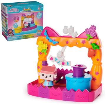 DreamWorks GABBY'S Dollhouse, Baby Box Talent Show Balcony Playset, 8-Pcs with Toy Figures, Doll House Accessories & Sensory Play, Kids Toys for Girls