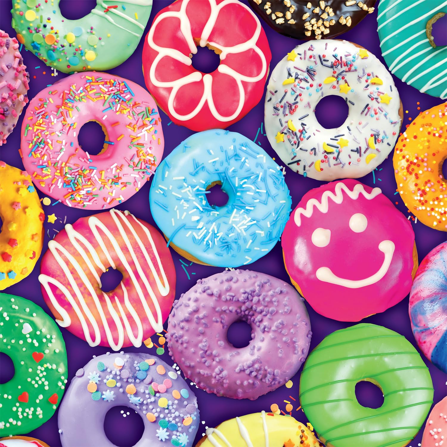 Buffalo Games - Delightful Donuts - 300 Large Piece Puzzle for Adults
