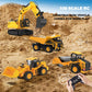 1:18 Metal RC Excavator Toy for Kids | 11-Channel Remote Control Construction Vehicle with Water Spray, Lights & Sounds, Dual 100-Min Batteries, 2026