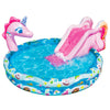 BANZAI Spray 'N Splash Unicorn Pool, Length: 78 in, Width: 60 in, Height: 32 in, Inflatable Outdoor Backyard Water Slide Splash Toy