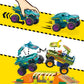 MEGA Hot Wheels Monster Trucks Building Toy, Smash & Crash Mega-Wrex Boneyard Stunt Course with 332 Pieces, 2 Figures and 2 Ramps, Kids Age 5+ Years