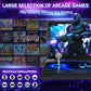 2026 Upgraded Portable Arcade Machine Pandora Box - 2D3D Retro Gaming Console, 8000mAh Battery, Includes Extra Gamepad, Plug & Play Console with