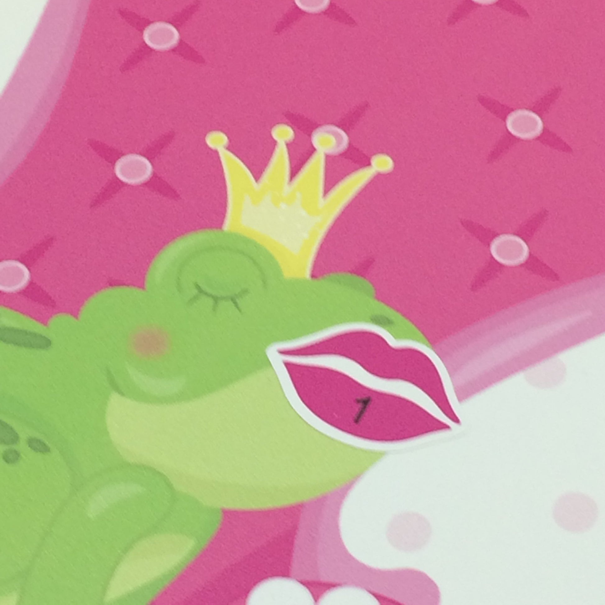 STICKAMAJIGGER Kiss the Frog Princess Party Peel & Stick Poster with 24 Pre Cut Restickable Game Pieces Reusable Classroom Activity or Birthday Fun