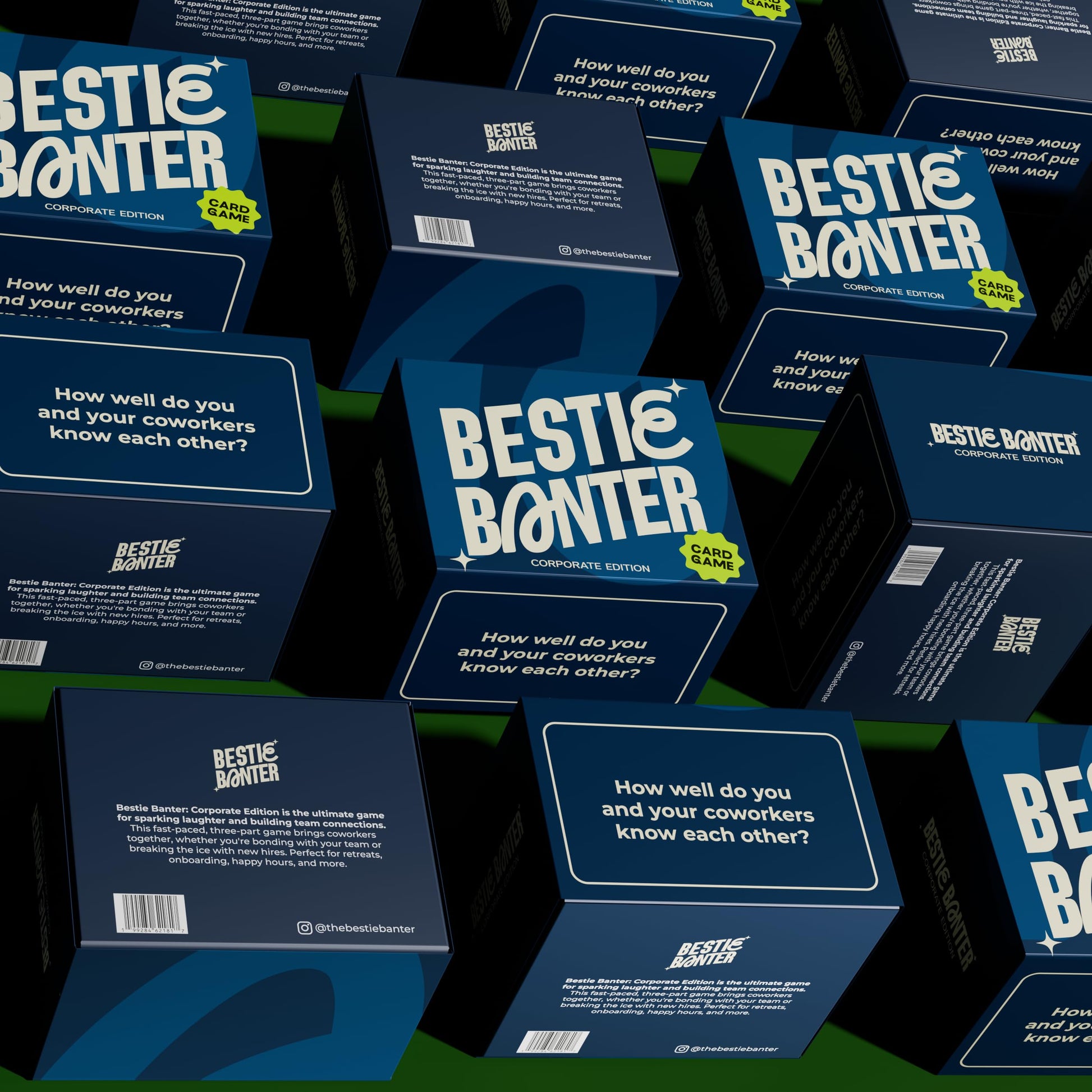 Bestie Banter Corporate Edition Card Game | 140 Cards | Adults, Coworkers, Colleagues | Laughter, Connections, New Friends | Team Building, Happy