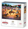 Boardwalk Rodeo at Sleepy Creek 500 Piece Jigsaw Puzzle Western Country Horses Puzzles with Premium Box, Gift for Adults and Family 16"x20"