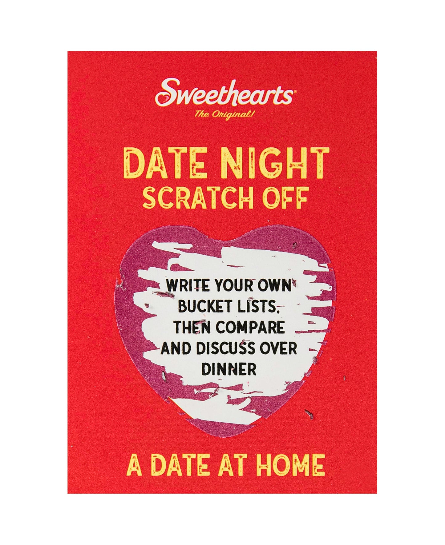 SWEETHEARTS 52 Date Night Ideas Scratch Off Card Game | Perfect Couple Ideas for Her or Him | Romantic and Fun Present for Boyfriend, Girlfriend