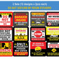 Creanoso Do Not Disturb My Room Stickers (12 des. x 2pcs ea.)