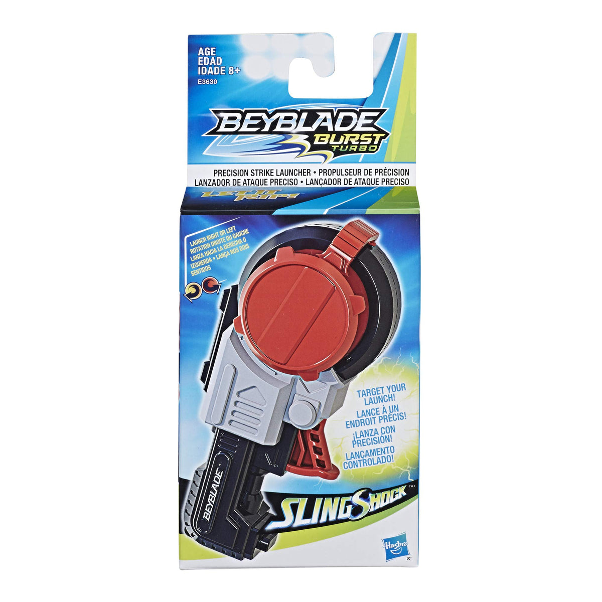 Beyblade E3630 Burst Turbo Slingshock Precision Strike Launcher Compatible with Right/Left-Spin Tops, Age 8+