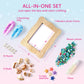 JOVA Klever Kits Mosaic Photo Frame Craft Kit, DIY Crafts for Girls 8-12 6 7 Years Old Girl Gifts Summer Activities, Make Your Own Picture Frame