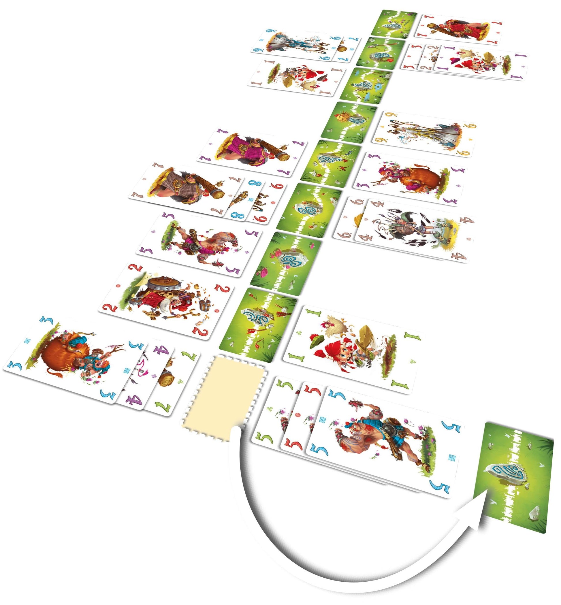 IELLO: Schotten Totten, Strategy Board Game, Easy to Learn, Claim Enough Stones to Win The Game, for 2 Players, 20 Minute Play Time, Ages 8 and Up