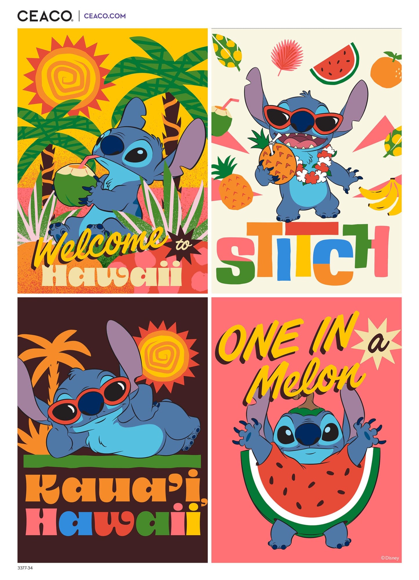 Ceaco - Disney Stitch Collage - 1000 Piece Jigsaw Puzzle for Adults