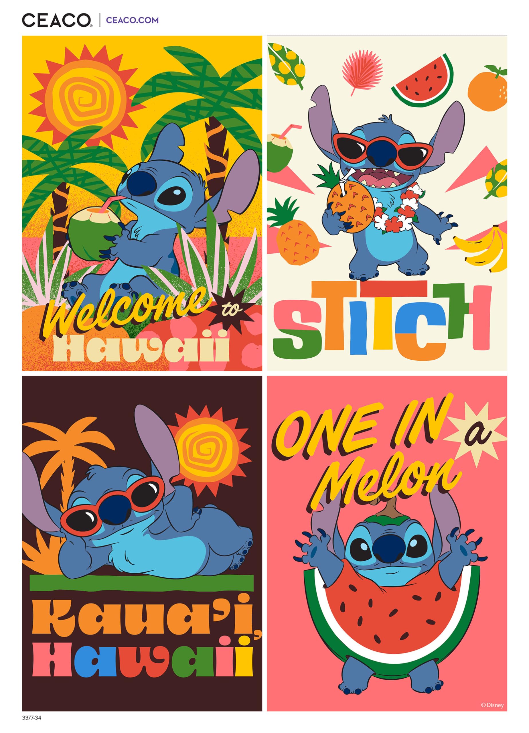Ceaco - Disney Stitch Collage - 1000 Piece Jigsaw Puzzle for Adults
