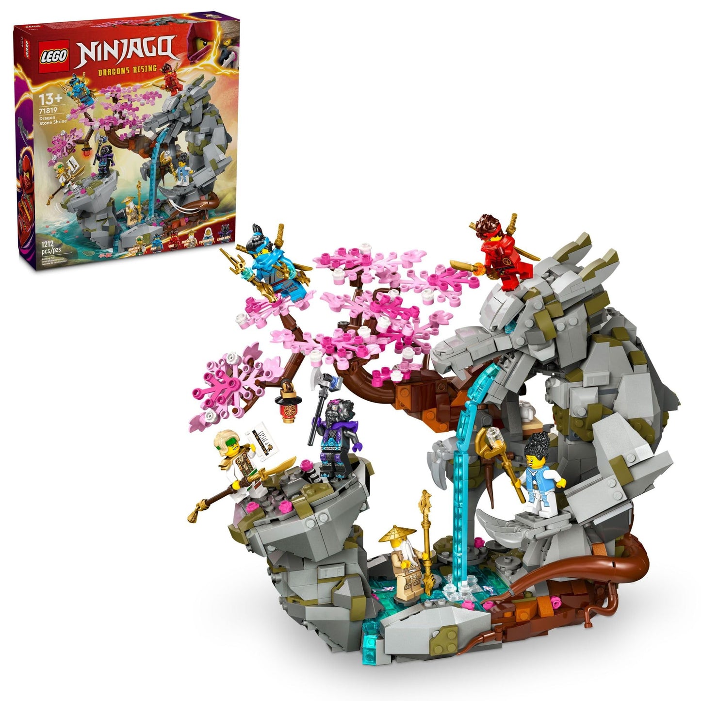 LEGO NINJAGO Dragon Stone Shrine - Build and Display Ninja Toy with 6 Action Figures - Advanced Building Set for Boys and Girls Ages 13+ - Gift Idea