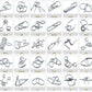 YUNTENG 24Pcs Assorted Metal Brain Teasers Metal Wire IQ Puzzles with Paper Box Gift Package Assembly & Disentanglement Great Educational Intelligence