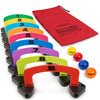 GoSports Putt-Thru Croquet Putting Game with 9 Gates and 4 Golf Balls