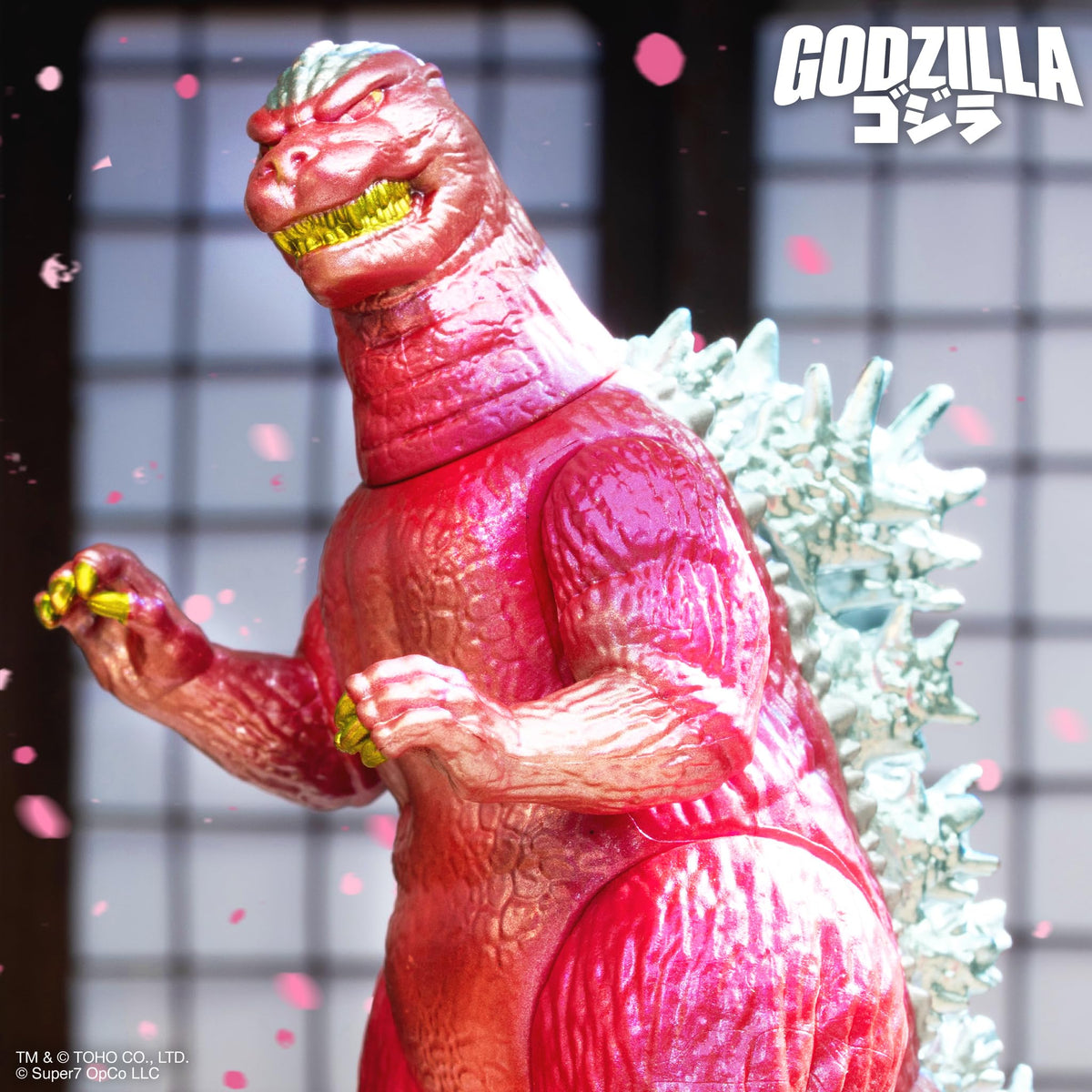 Super7 Reaction Figure Toho Godzilla '89 (Cherry Blossom Festival) - 3.75" Toho Godzilla Action Figure - Classic Monster Movie Collectibles and Retro