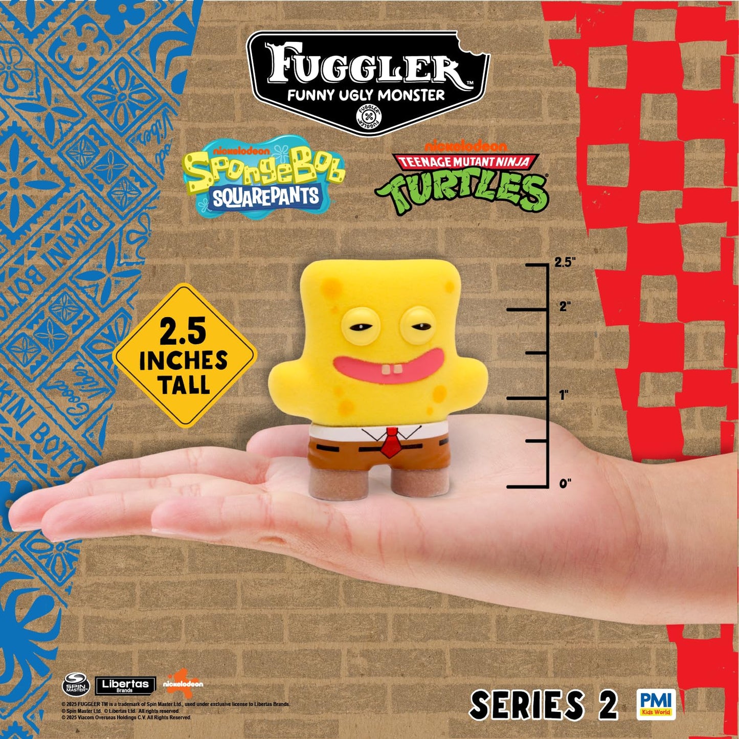 Fuggler Series 2 Collectible 6-Pack Window Box Creepy Funny Plush Figures Including Rare Hidden Surprise Character Paramount Crossovers (Assortment