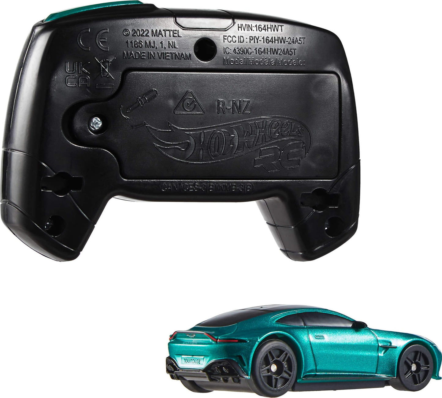 Hot Wheels RC Aston Martin Vantage in 1:64 Scale, Remote-Control Car