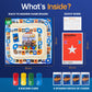 Spanish Board Game - Race to Madrid | Easy to Learn Words, Grammar, Verbs | Fun for Adults, Kids, Beginners, Classroom | 4 Decks Dynamic Flash Cards