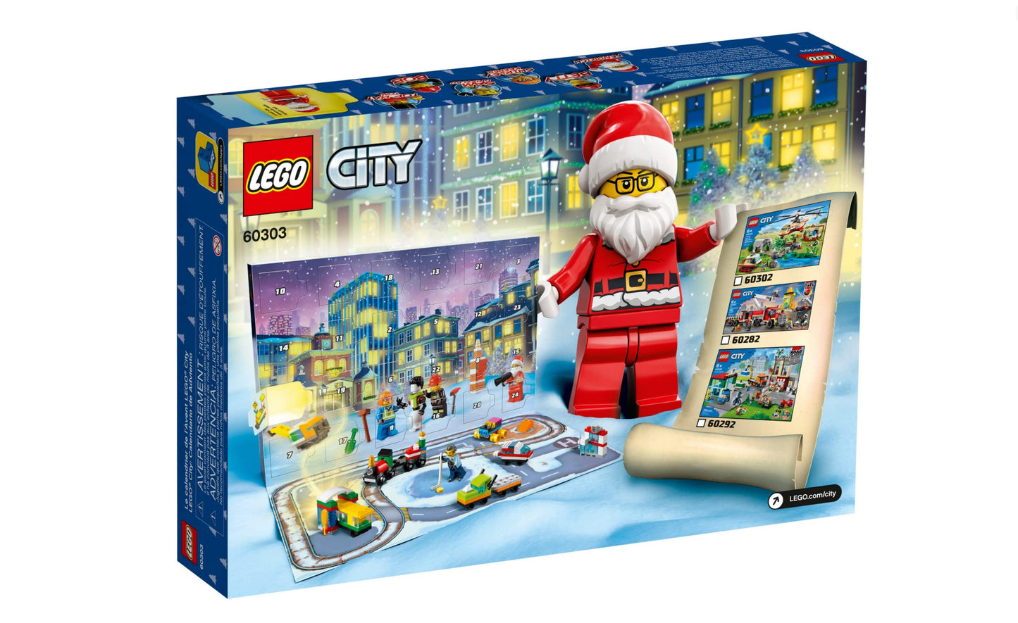 LEGO City Advent Calendar 60303 Building Kit; Includes City Play Mat; Best Christmas Toys for Kids; New 2021 (349 Pieces)