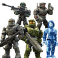 MEGA Halo the Series Vehicle Building Toys Set, FLEETCOM Warthog ATV with 469 Pieces, 5 Micro Action Figures, Poseable Articulation, Kids and Fans