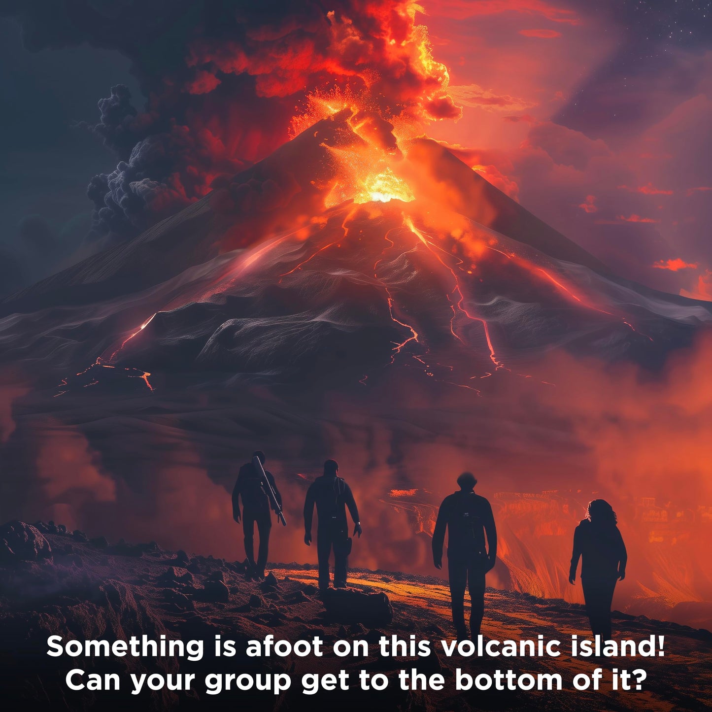 Adventure Games: The Volcanic Island | A Kosmos Game from Thames & Kosmos | Collaborative, Replayable Storytelling Game Experience for 1 to 4 Players