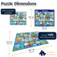 White Mountain 1000 Piece Jigsaw Puzzle Beach Life Collage, Seas the Day