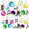 54 Pieces Disco Party Decorations Disco Ball Hanging Swirls 70s Party Hanging Swirls Ceiling Decor for Disco Party 70s Birthday Party Favors Supplies
