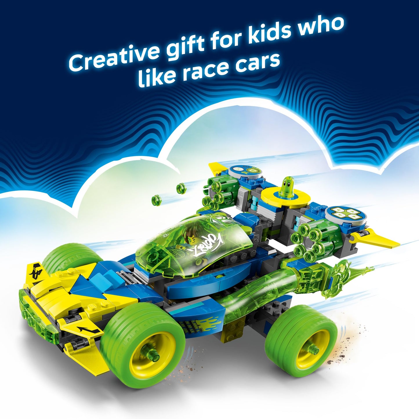 LEGO DREAMZzz Mateo and The Z-Blob Action Race Car Toy - Building Set for Kids, Boys and Girls, Ages 8+ - Fantasy Toy Car for Pretend Play - Gift Idea