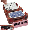 Ritzy 2 Deck Swivel Playing Card Tray, 1-2 Decks: US Made(Steampunk Copper)