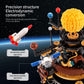 Solar System Orrery Building Set - Rotatable Planet Toys with 9 Planets & Rocket Sets, Compatible with Lego Space - Educational STEM Projects Science