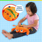 Buckle Toys - Barney Crab Stuffed Animal - Montessori Learning Toy for Toddlers - Develop Motor Skills and Problem Solving - Great Car Trip Activities