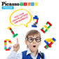 PicassoTiles 2250 PCs Building Block Tiles Creative Shapes to Enhance Imaginative Play Unique Set to Build Houses Animals Dinosaurs and More Vibrant