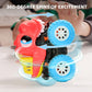 lalalark JOVA Dinosaur Toys for 2 3 4 5 Year Old Boys - 3 Pack Monster Truck Toys with Friction Power 360° Rotating Push and Go Cars - Toddler Cars
