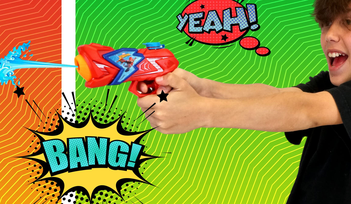 JA-RU Marvel Spiderman Water Squirt Gun Toy 2 Units 6819-2