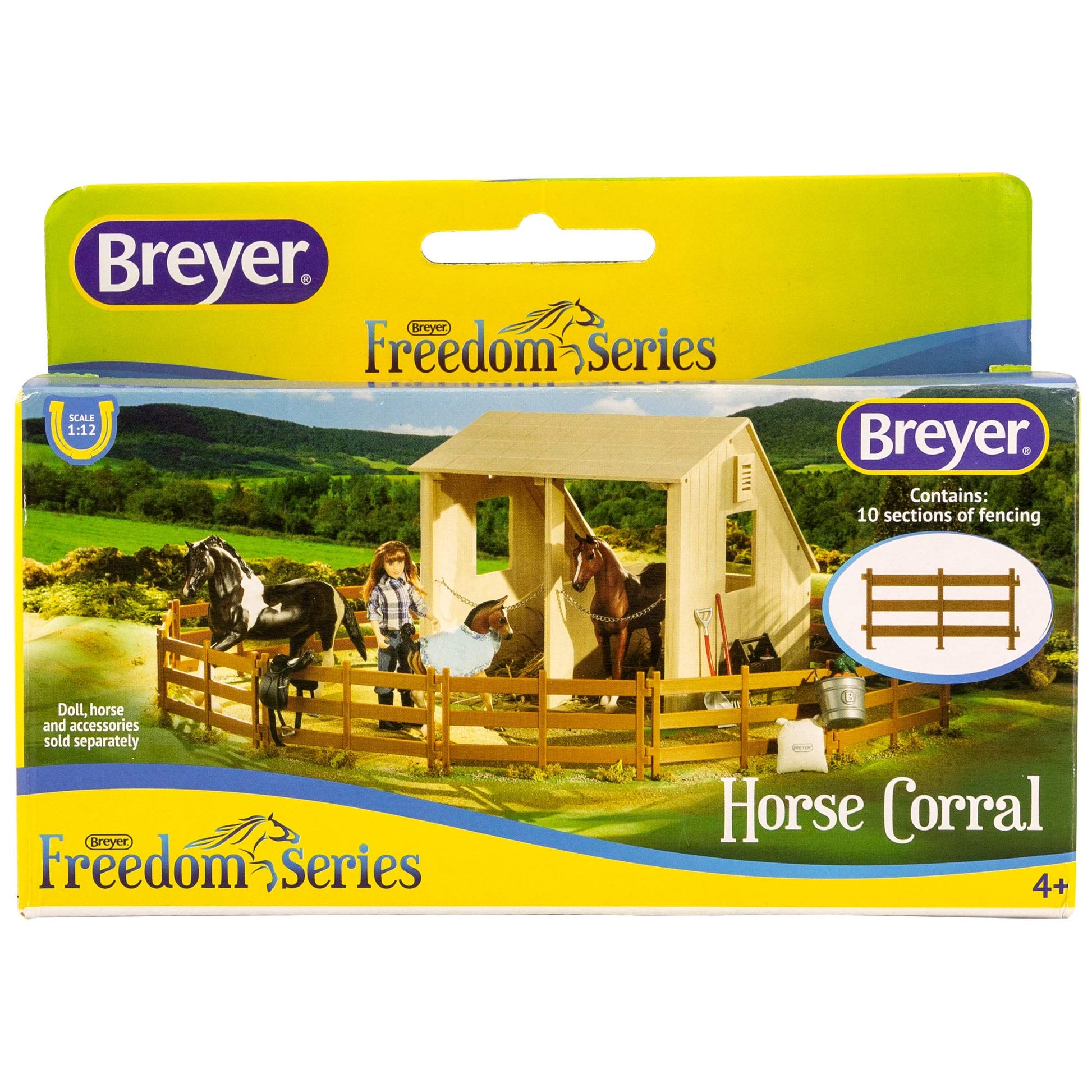 Breyer Freedom Series (Classics) Horse Corral Fencing Accessories Set | 10Piece Accessory Set | 1: 12 Scale (Classics) | Model #61064